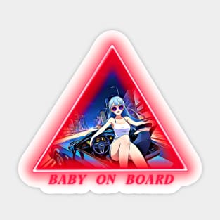 Funny `Baby on Board`Sticker Sticker